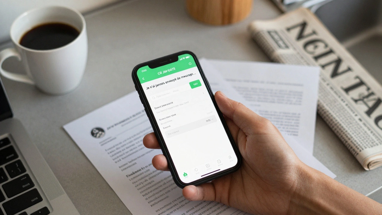 Relevé bancaire montrant un remboursement JM Date avec une déclaration écrite à côté.