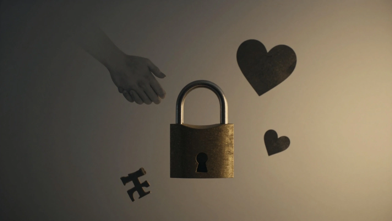 Une clé qui tourne dans un cadenas, symbole de liberté, de consentement et de fin de la honte.